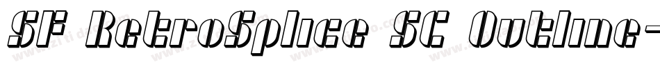 SF RetroSplice SC Outline字体转换